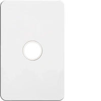 Hager Silhouette Switch Plate No Mech White