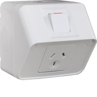 Hager 10A Single Weatherproof GPO IP53