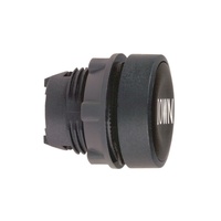 Schneider Electric Harmony XB5 Push Button Head Black Flush Spring Return 22mm